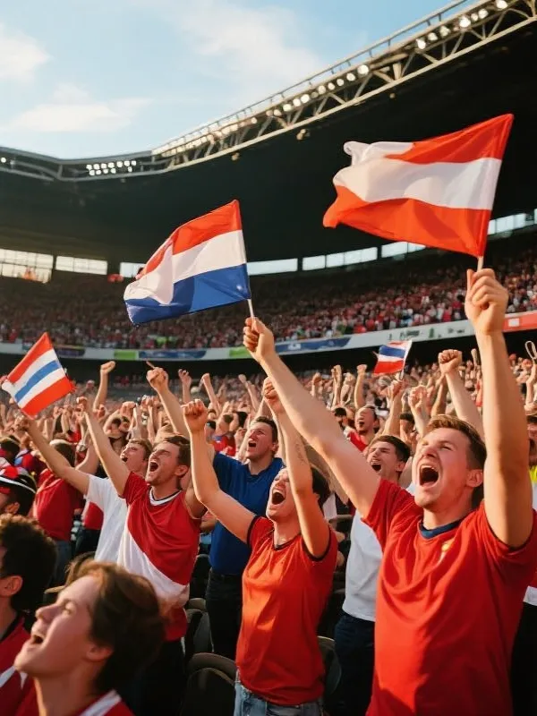 狂热的球迷看台